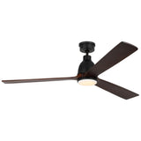 Bryden Smart 60" Dimmable Indoor/Outdoor Integrated LED Antique Brass Ceiling Fan