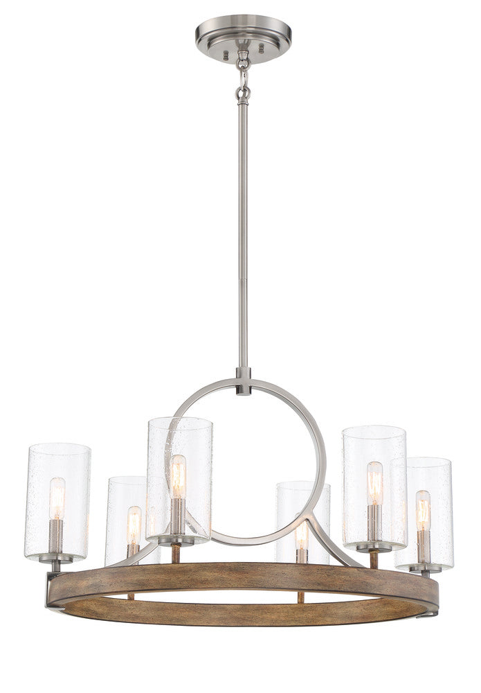 Transitional 6 Light Chandelier from the Country Estates Collection