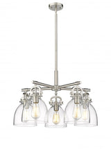 Transitional 5 Light Chandelier from the Newton Bell Collection
