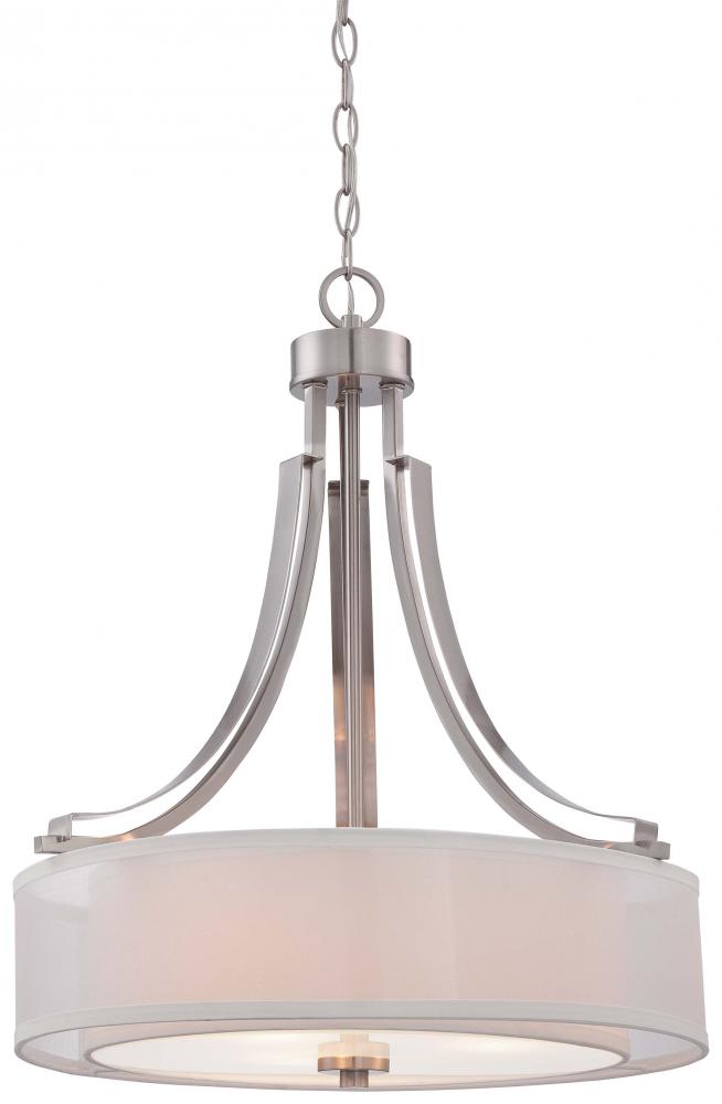 Transitional Drum Shade Pendant from the Parsons Studio Collection