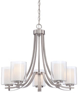 Transitional 9 Light Chandelier from the Parsons Studio Collection