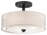 Transitional Drum Shade Semi-Flush Mount from the Parsons Studio Collection
