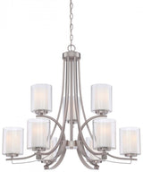 Transitional 9 Light Chandelier from the Parsons Studio Collection
