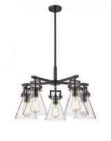 Transitional 5 Light Chandelier from the Newton Cone Collection