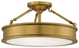 Traditional Drum Shade Semi-Flush Mount from the Harbour Point Collection