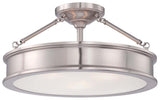 Traditional Drum Shade Semi-Flush Mount from the Harbour Point Collection