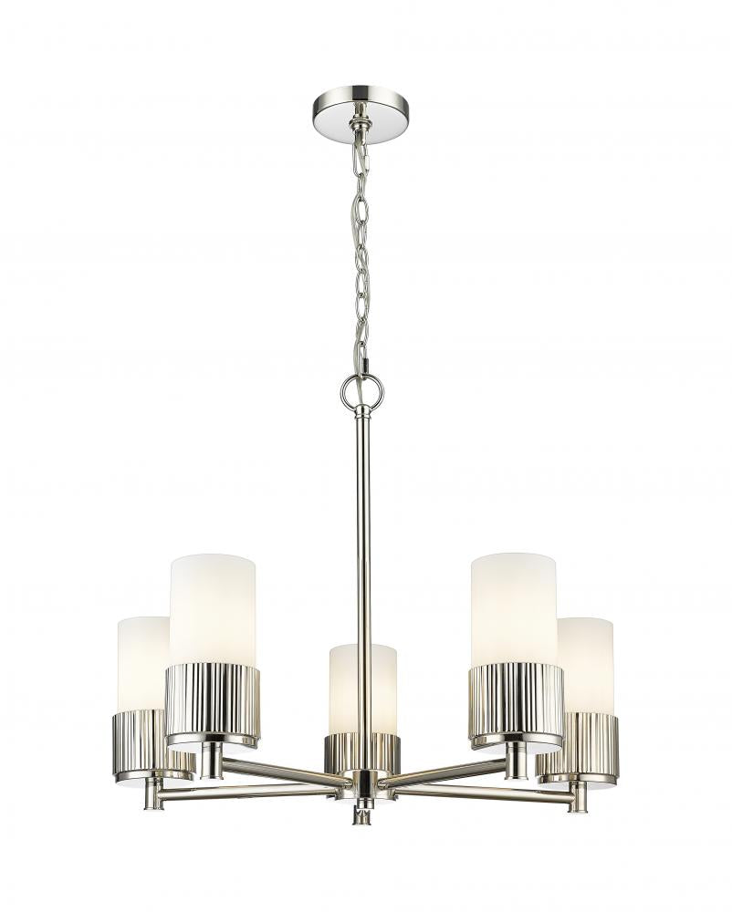 Transitional 5 Light Chandelier from the Bolivar Collection