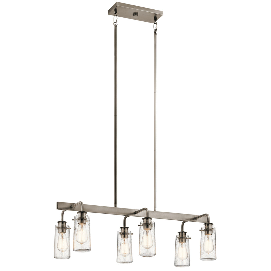 Industrial 6 Light Chandelier from the Braelyn Collection