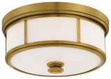 Transitional Drum Shade Flush Mount from the Harbour Point Collection