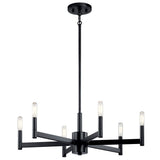 Mid-Century Modern 6 Light Chandelier from the Erzo Collection