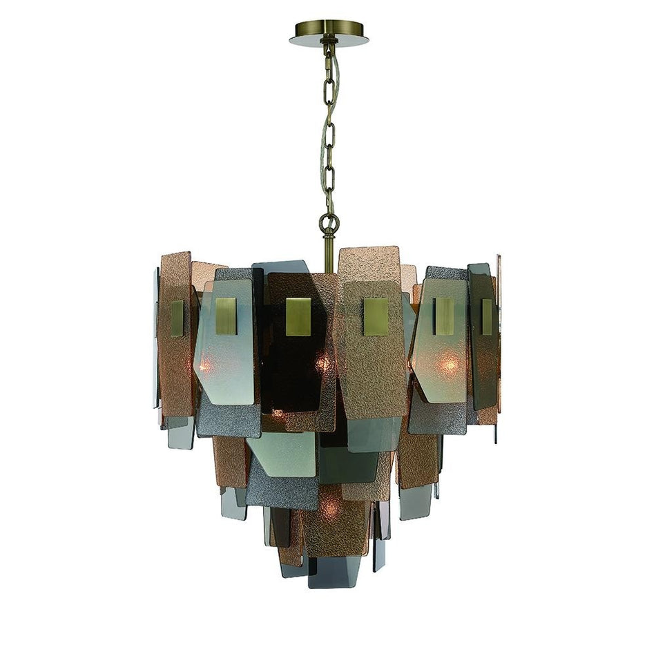 Contemporary 10 Light Chandelier from the Cocolina Collection