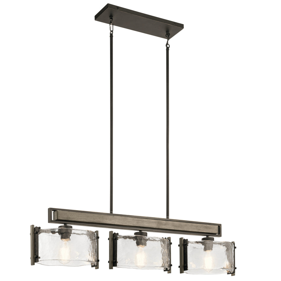 Country/Rustic 3 Light Chandelier from the Aberdeen Collection