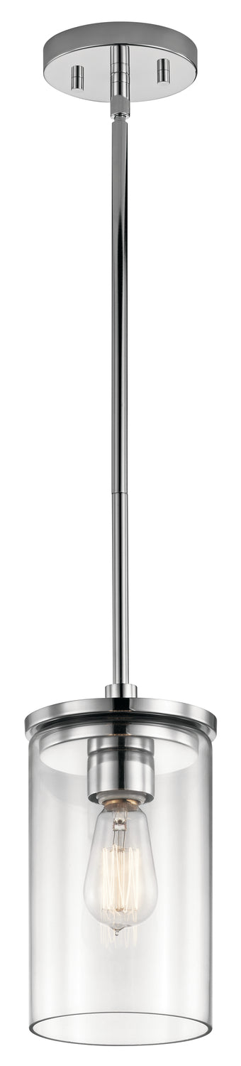 Contemporary Down Mini Pendant from the Crosby Collection