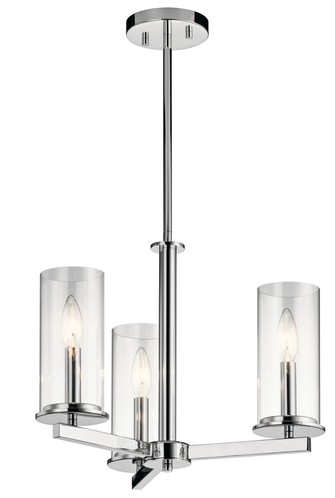 Contemporary 6 Light Chandelier from the Crosby Collection