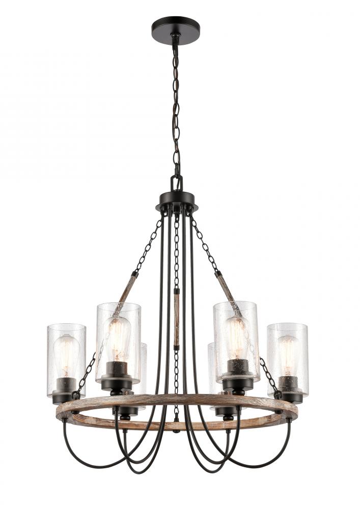 Country/Rustic 9 Light Chandelier from the Paladin Collection