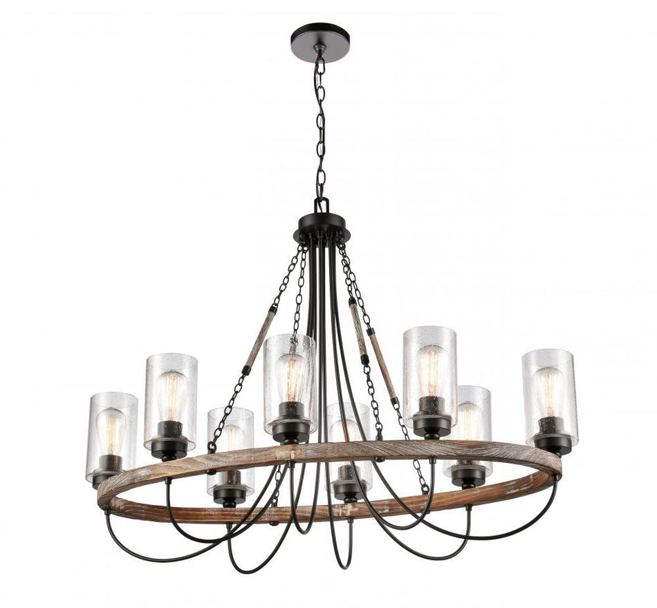 Country/Rustic 9 Light Chandelier from the Paladin Collection