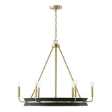 Modern 6 Light Chandelier from the Finn Collection