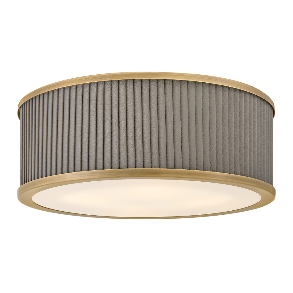 Traditional Drum Shade Flush Mount from the Arden Collection