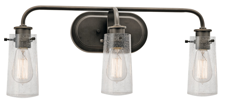 Industrial Vanity Light from the Braelyn Collection