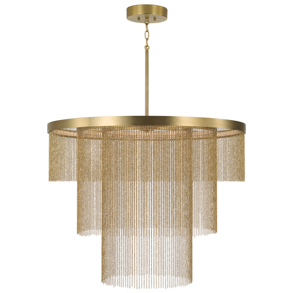 Transitional Drum Shade Pendant from the Rae Collection