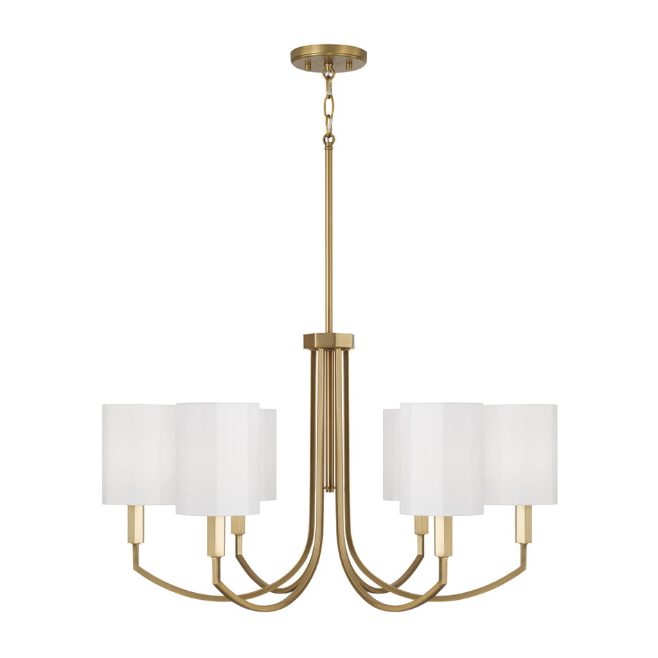 Transitional 8 Light Chandelier from the Adrian Collection