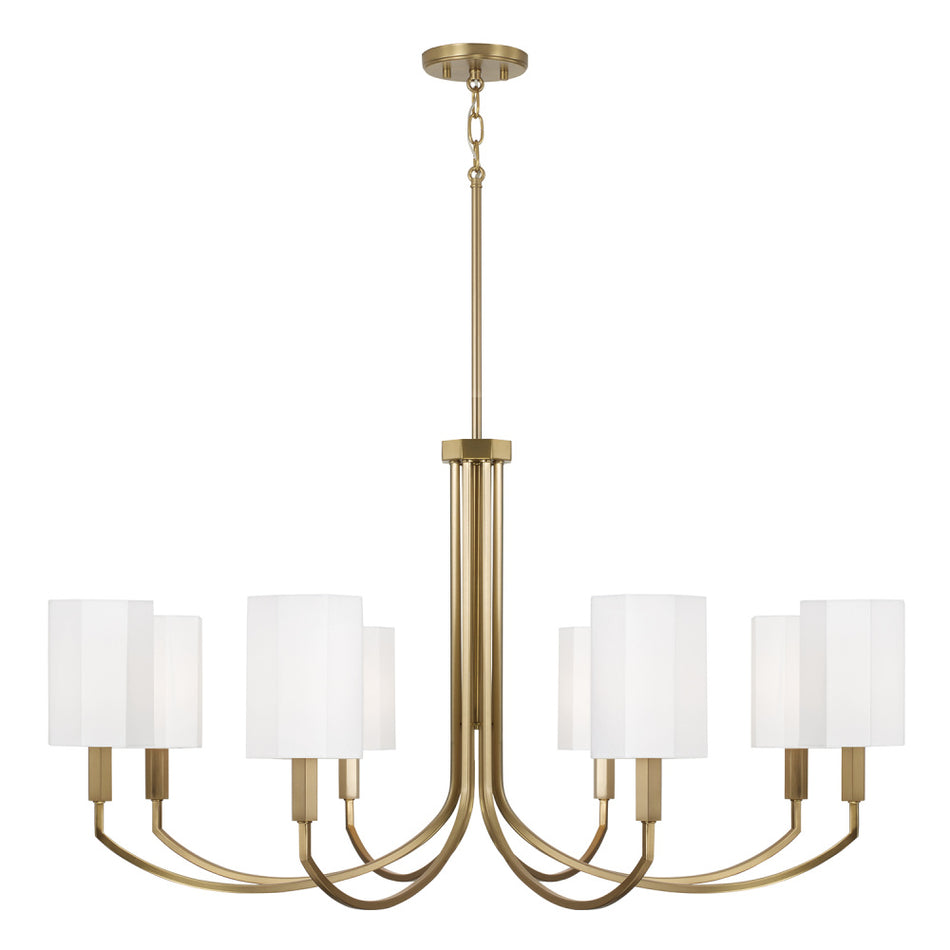 Transitional 8 Light Chandelier from the Adrian Collection