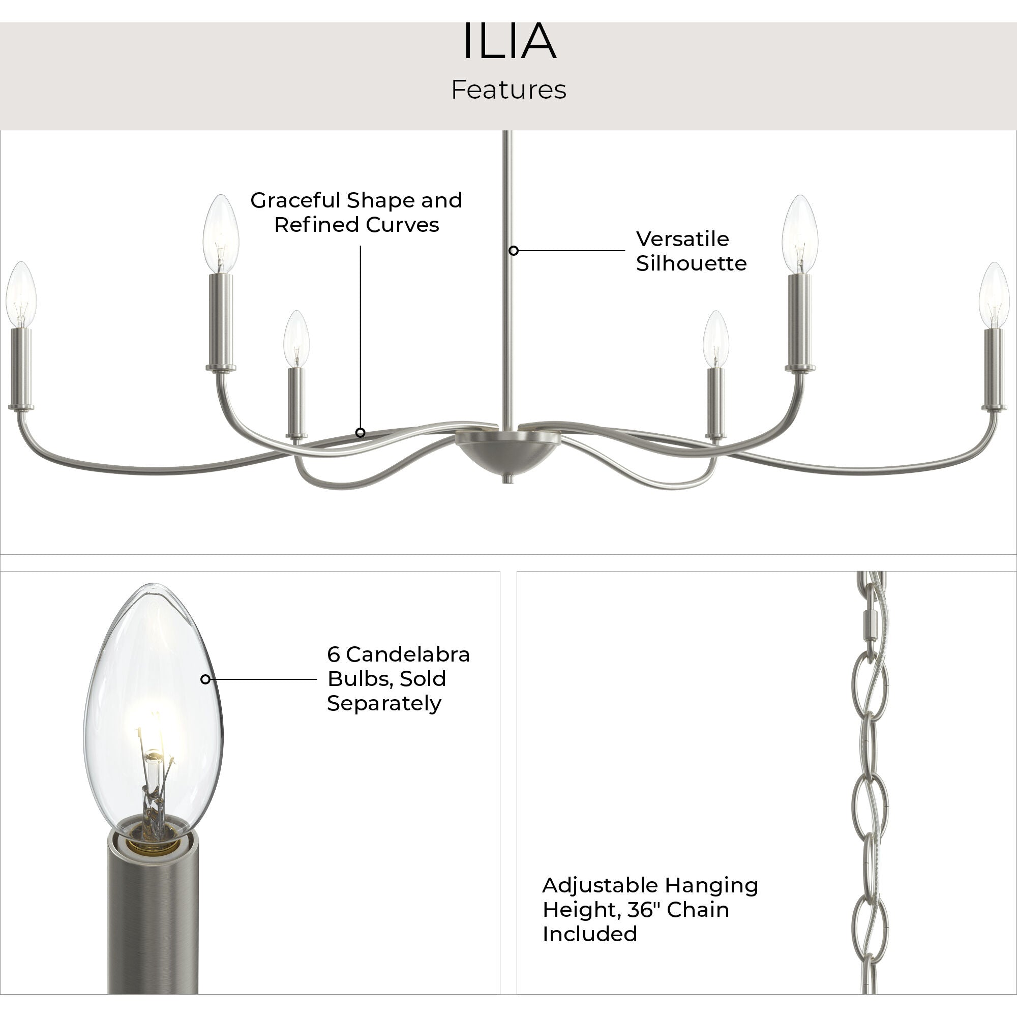 P400464-31m 6-L Large Chandelier