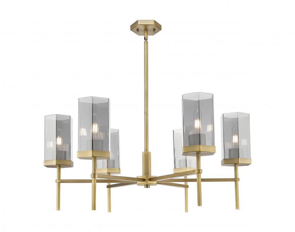 6 Light Chandelier from the Blakeley Collection