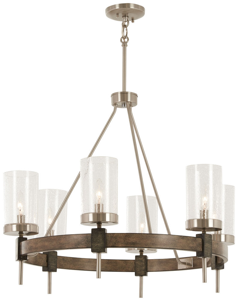 Transitional 6 Light Chandelier from the Bridlewood Collection
