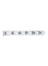 Center Stage traditional 6-light indoor dimmable bath vanity wall sconce