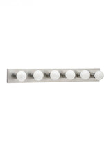 Center Stage traditional 6-light indoor dimmable bath vanity wall sconce