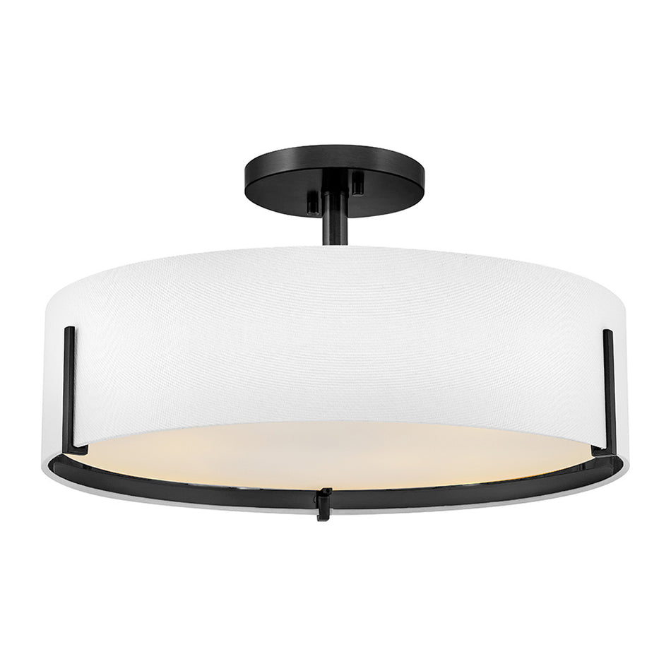 Transitional Drum Shade Semi-Flush Mount from the Halle Collection