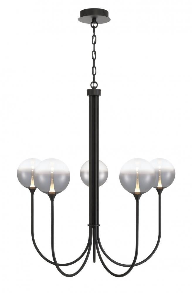 Contemporary 7 Light Chandelier from the IISSA Collection