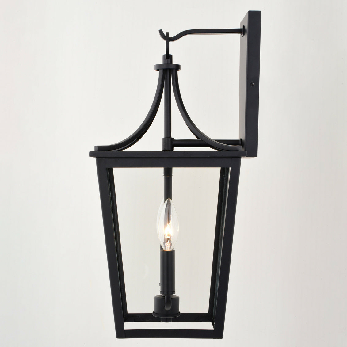 Cottage Grove 9" Outdoor Wall Light in Matte Black