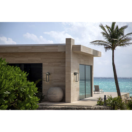 Z-Lite Leland Outdoor Wall Light 5005B-BK-LED - angle view