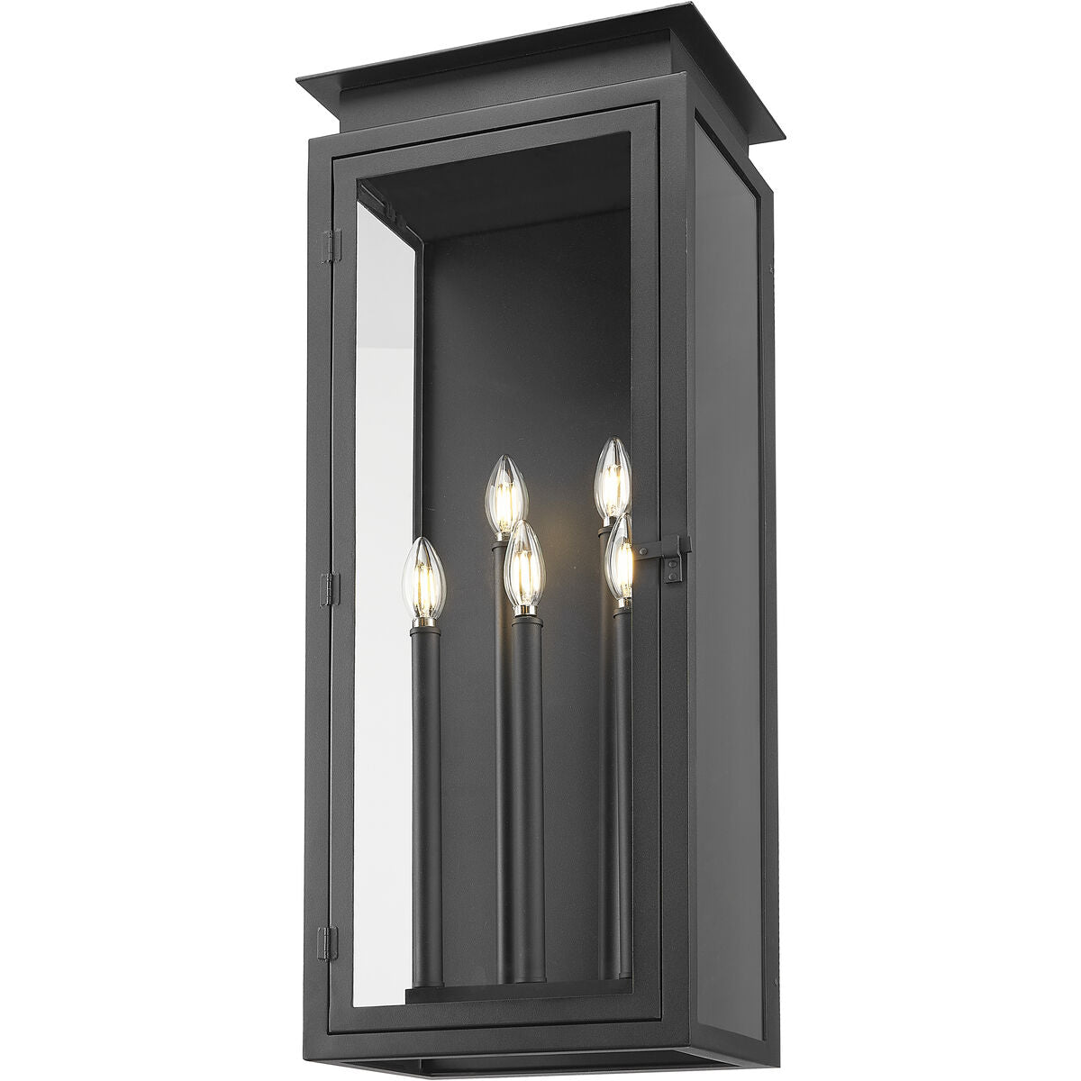 Z-Lite Nova 5 Light Outdoor Wall Light 5018XL-BK - lifestyle view