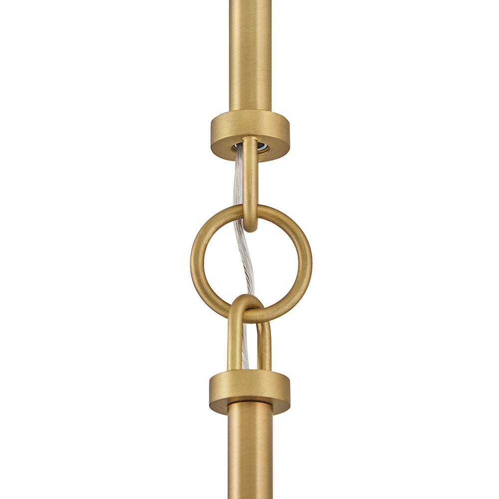 Sadie 18" Shallow Pan Pendant in Lacquered Brass