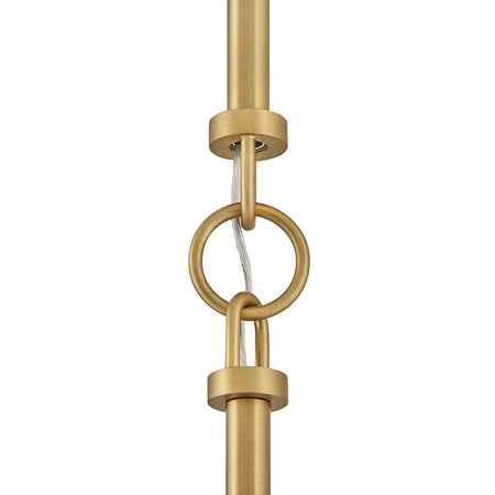 Sadie 18" Shallow Pan Pendant in Lacquered Brass