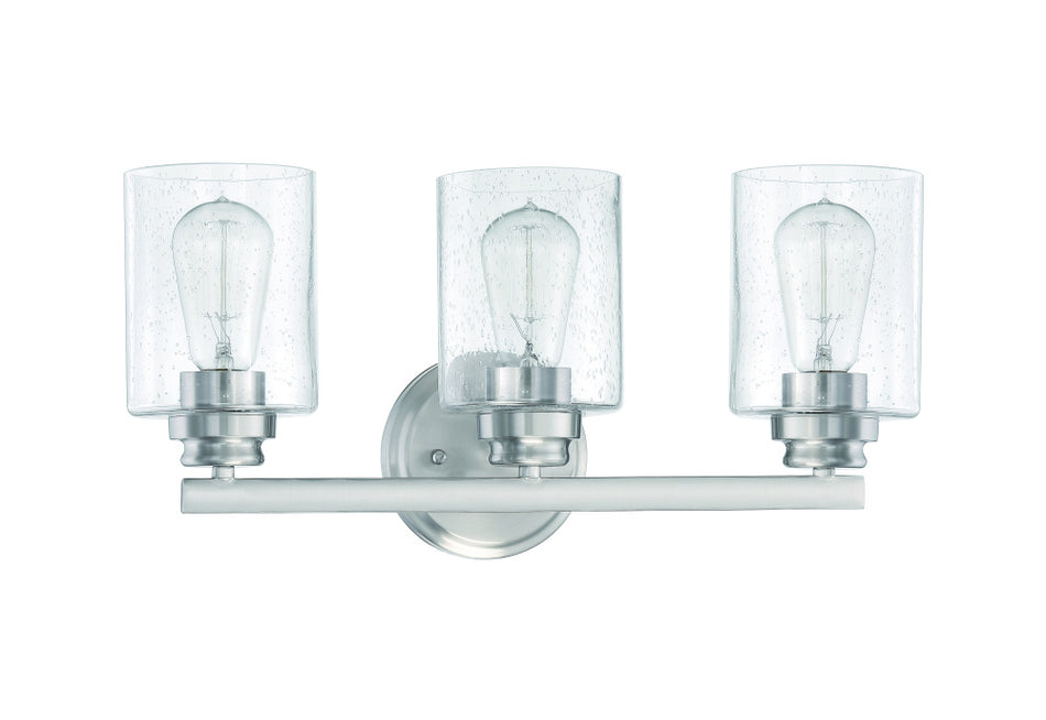 Transitional Vanity Light from the Bolden Collection