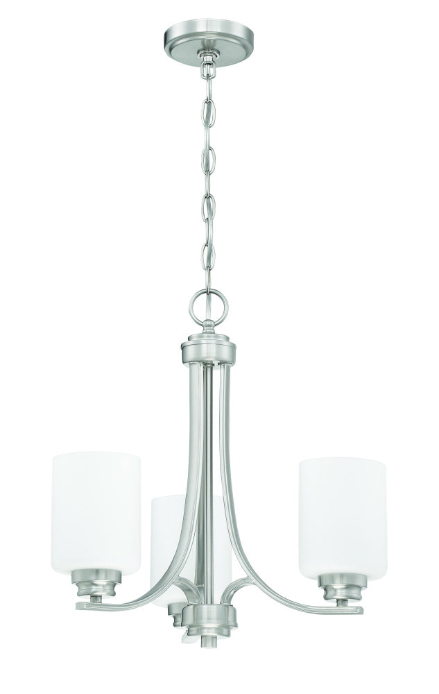 Bolden 3 Light Chandelier (White Glass)