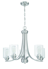 Transitional 5 Light Chandelier from the Bolden Collection