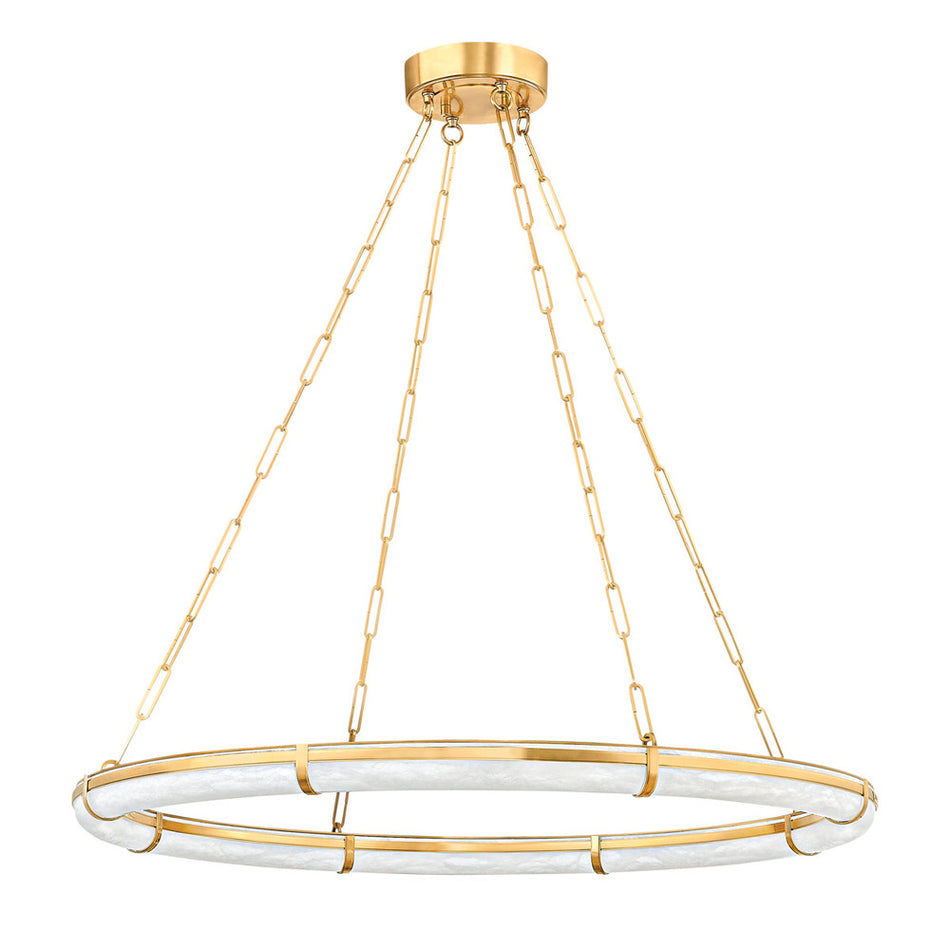 Modern 1 Light Chandelier from the Sennett Collection
