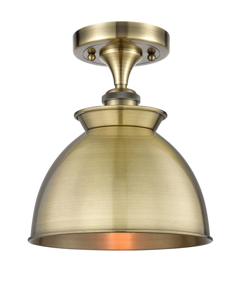 Bowl Semi-Flush Mount from the Athens Deco Swirl Collection