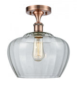 Bowl Semi-Flush Mount from the Athens Deco Swirl Collection