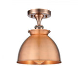 Bowl Semi-Flush Mount from the Athens Deco Swirl Collection