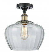 Bowl Semi-Flush Mount from the Athens Deco Swirl Collection
