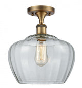 Bowl Semi-Flush Mount from the Athens Deco Swirl Collection