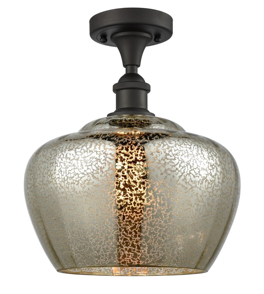 Bowl Semi-Flush Mount from the Athens Deco Swirl Collection