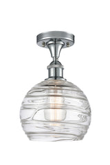 Bowl Semi-Flush Mount from the Athens Deco Swirl Collection