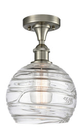 Bowl Semi-Flush Mount from the Athens Deco Swirl Collection